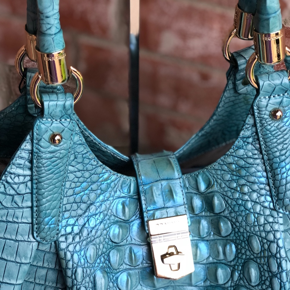 SOLD Brahmin Elisa Astral Satchel Handbag - Picture 2 of 6